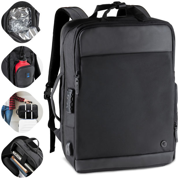 Franzani® Rucksack für Damen & Herren- wasserdicht & hochwertig - mit viel Stauraum - ideal als Laptop & Reiserucksack oder als Business Backpack