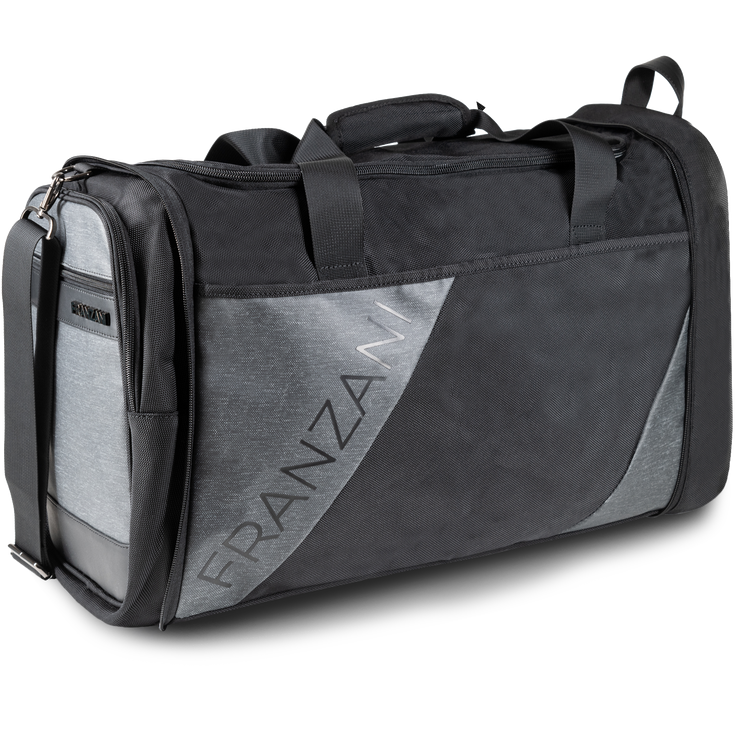 Franzani® Sport & Reisetasche 45L- wasserfest- mit Schuhfach & Nassfach zusammenfaltbar- Premium Gym Bag mit Thermotasche oder Weekender, AZO-Frei